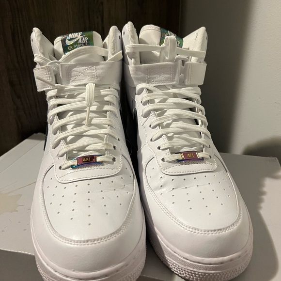 Mens Nike Air Force 1 High Top Size 12 Casual Basketball Shoes Athletic Casual - Picture 3 of 5